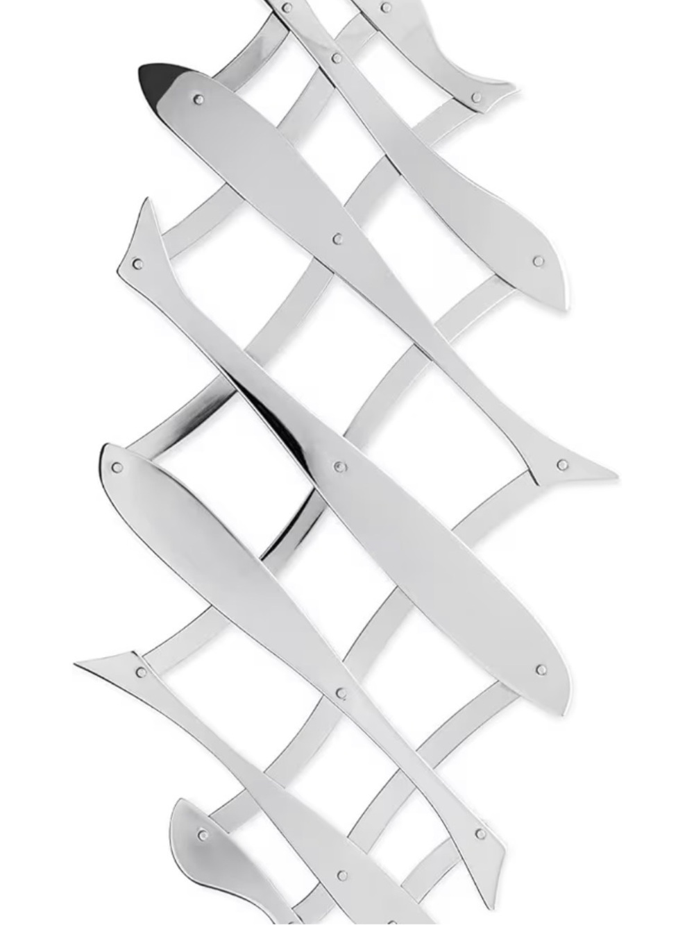 ALESSI “Pescher” Extensible Trivet 18/10 Stainless Steel Silver Mirror Polished